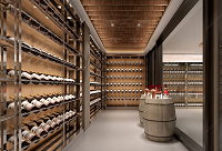斜放红酒是酒窖里一种特别的设计